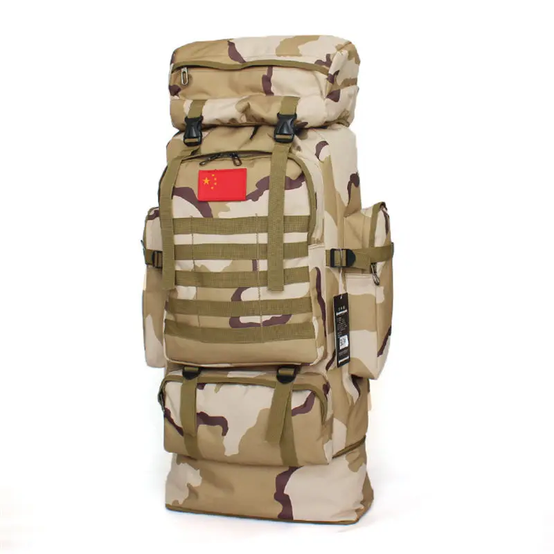 Military backpack travel bag mochila camouflage backpack 17-inch notebook nylon high grade wear-resisting 60 l bag free shipping images - 6