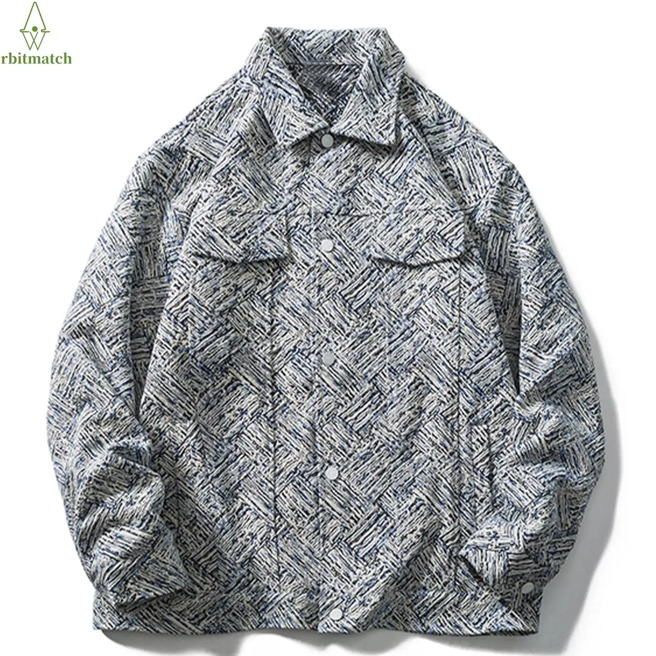 

Arbitma Hip Hop Streetwear Retro Jacket Letter Graphic Jacket Men 2021 Autumn Harajuku Cotton Casual Jacket Coat Outwear Button