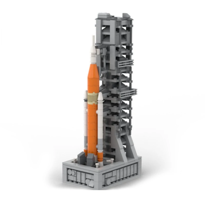 

Конструктор MOC DIY SLS Artemis Saturn V Rocket, мини-пусковая площадка, модель космической станции, детская игрушка, подарок на день рождения