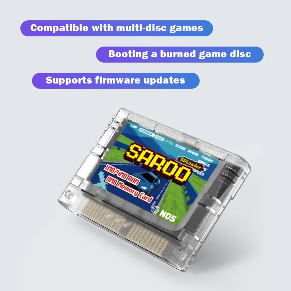 Фото Эмулятор оптического привода SAROO для Sega Saturn HDLoader FlashCart с 1 МБ/4 МБ ОЗУ и 8 МБ памяти №3