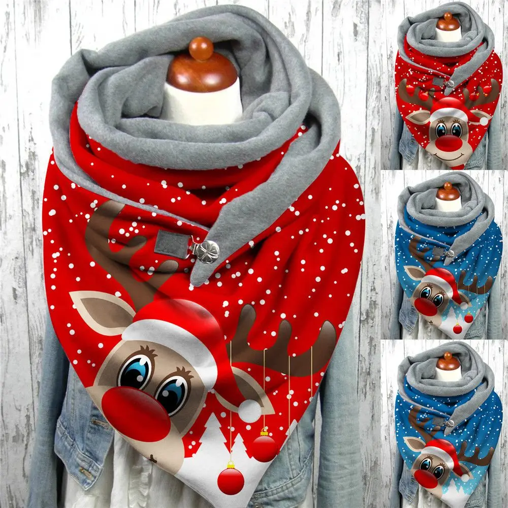 

Fashion Plush Thick Comfortable Warm Scarf Shawl Soft Wrap Bandana