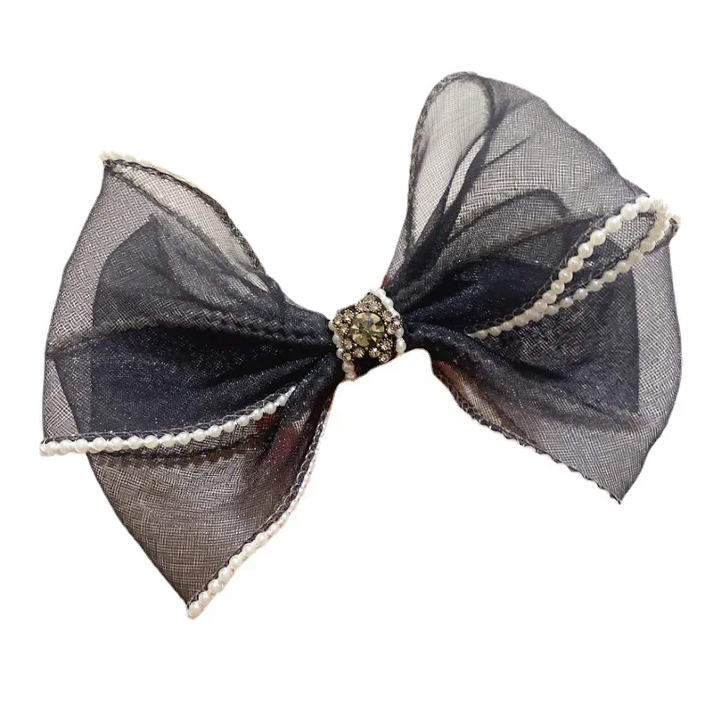 Жемчужные оборки сделай сам аксессуары для волос материал банта 6 см изогнутый