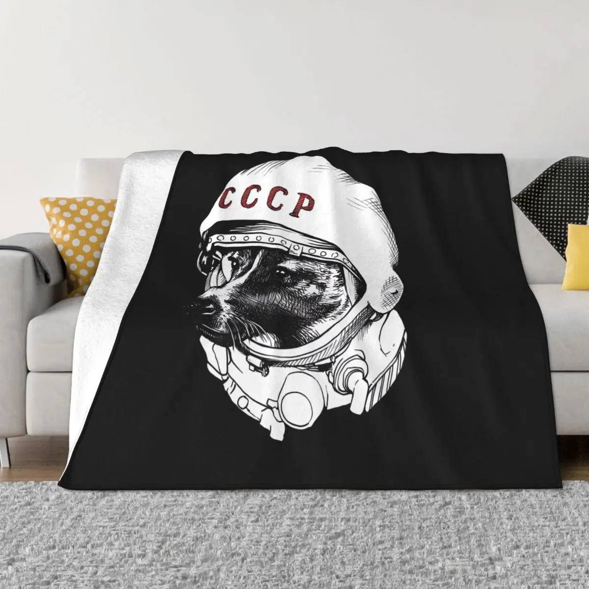 

Lycra Space Voyager Bedspread Double Bed Blanket Outdoor Travel Portable Wind Blanket Kids Bedroom Decor Blanket Cute animal dog