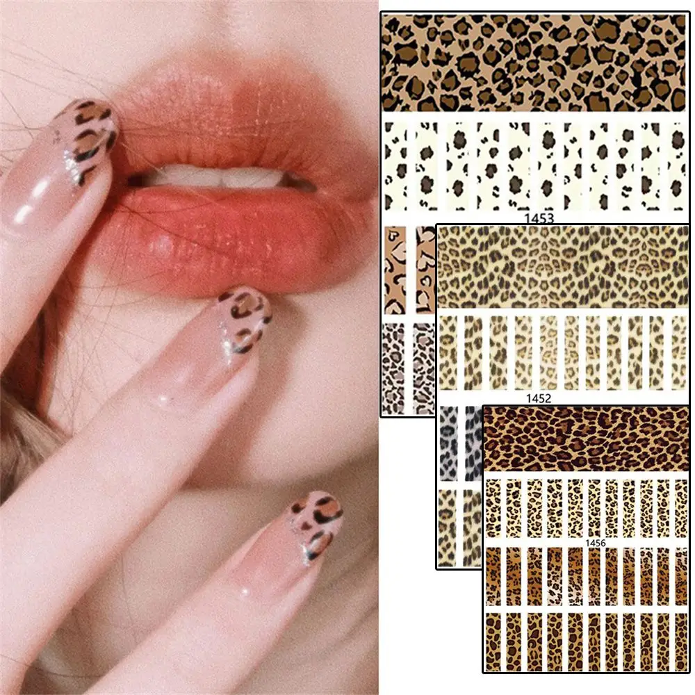 

Self Adhesive Animal Series 3D Nail Decals Animal Tiger Nail Sticker Nail Art Decorations Leopard Nail Art Sticker
