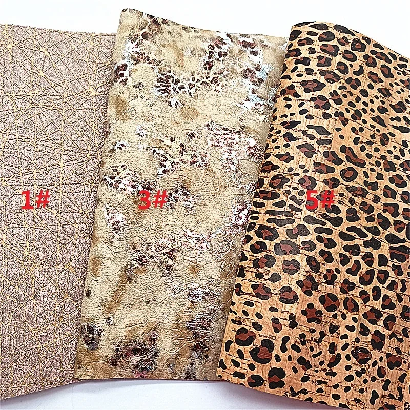 Текстурированный блестящий кожаный лист с леопардовыми точками на заказ листы