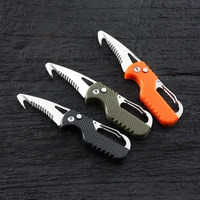 pocket folding stainless steel express parcel knife cutting portable pocket leather cover toolp hike camping emergency survival