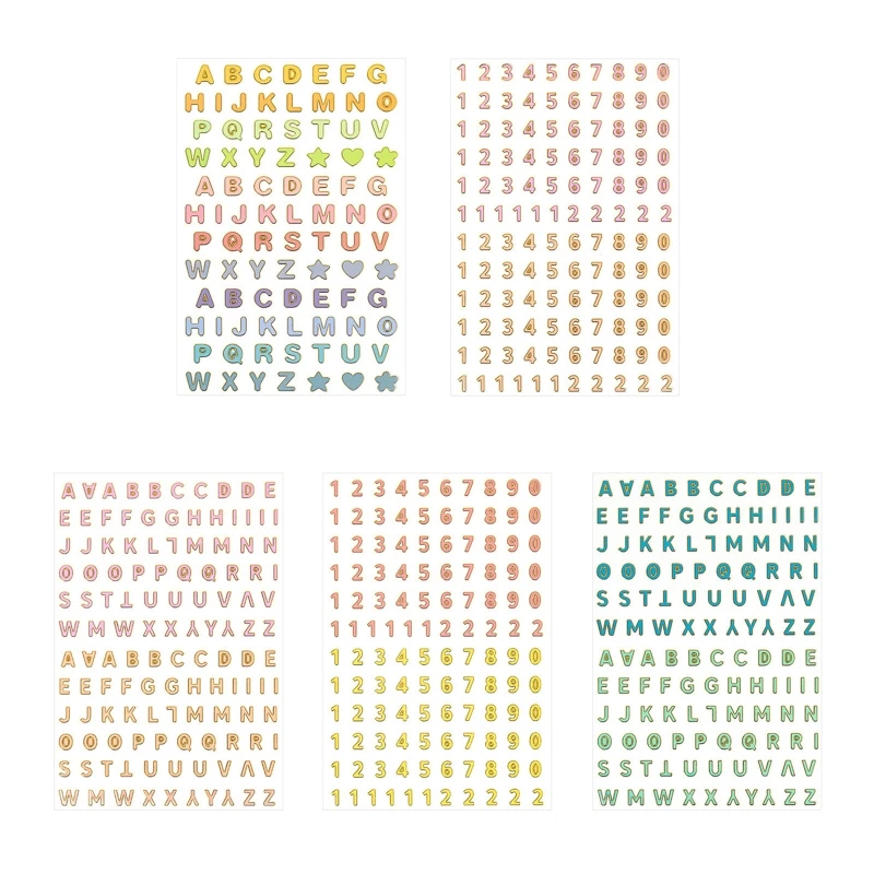 

Самоклеящиеся бронзирующие буквы-наклейки 270F с блестками