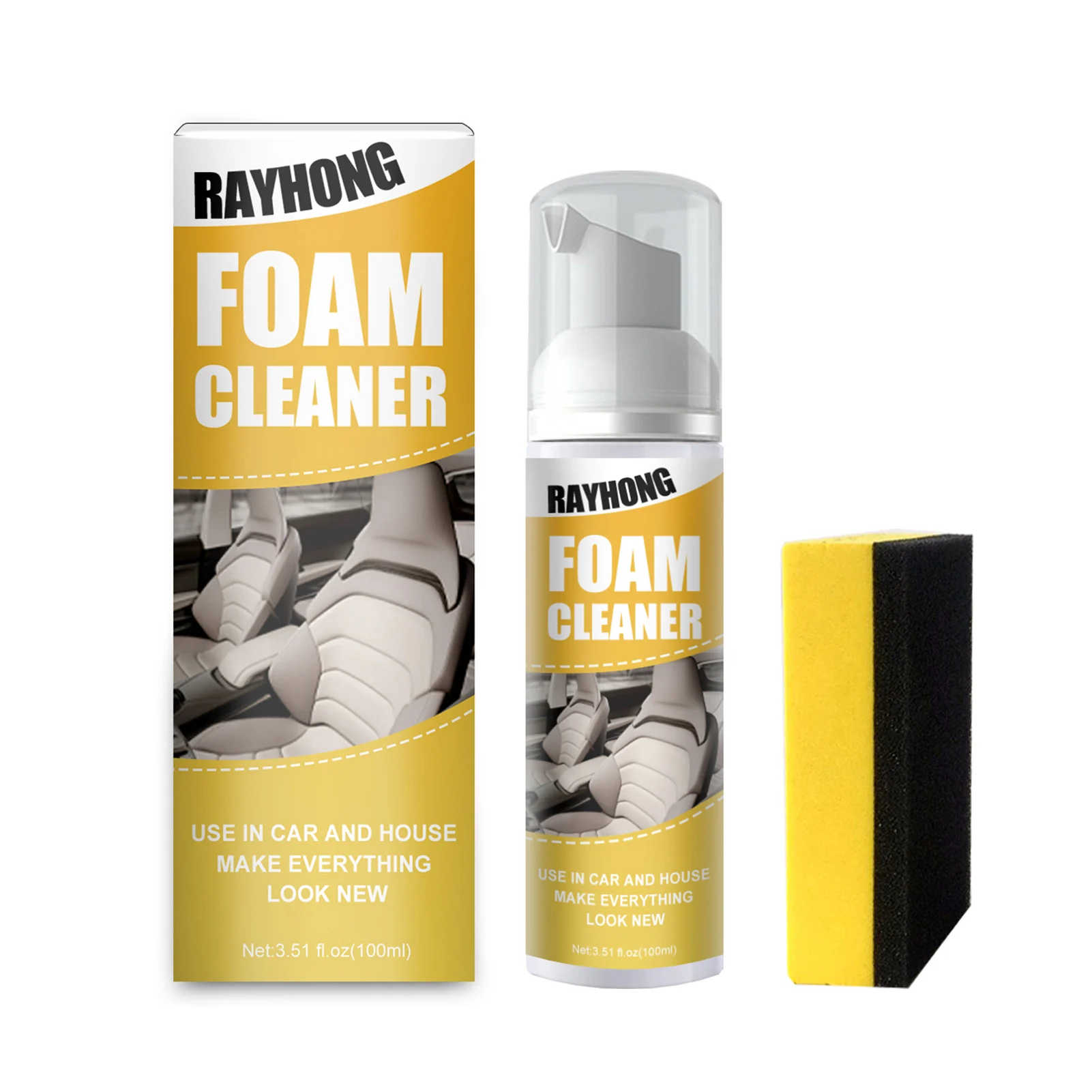 

Multi-Purpose Foam Cleaner Degreasing Car Interior Cleaning Spray Metal Greasy Dirt Removal Household Cleaning Tools