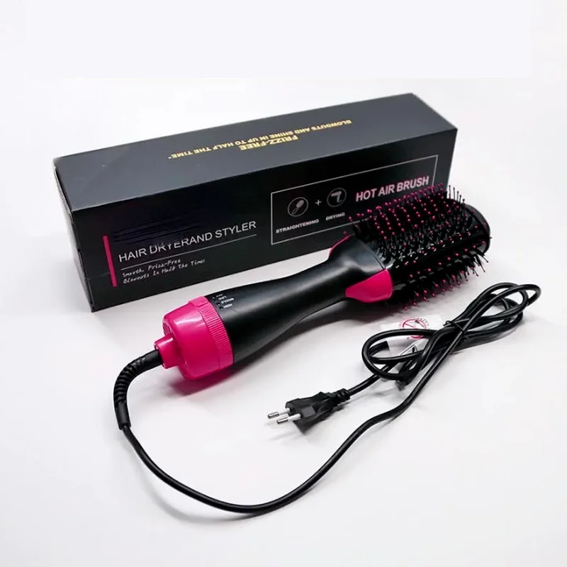 

Hair Straightener Curler Comb Roller One Step Electric Ion Blow Dryer Brush 1200W Hair Dryer Hot Air Brush Styler and Volumizer