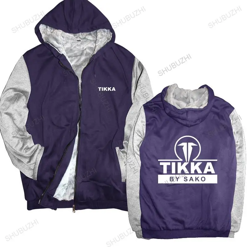 

new arrived men hoodies winter TIKKA by SAKO Firearms Company Logo brand hoodie warm jacket