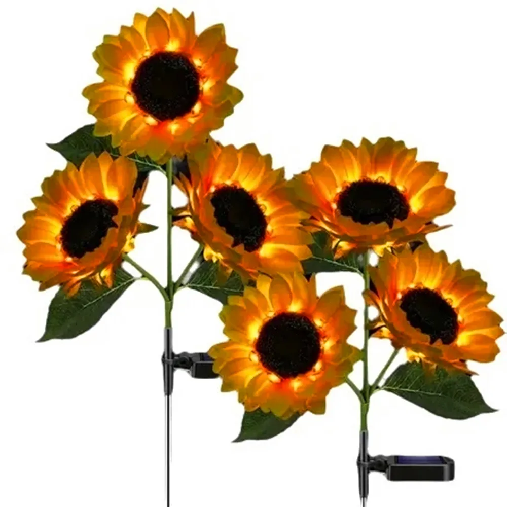 

Солнечные фонари подсолнухи для сада