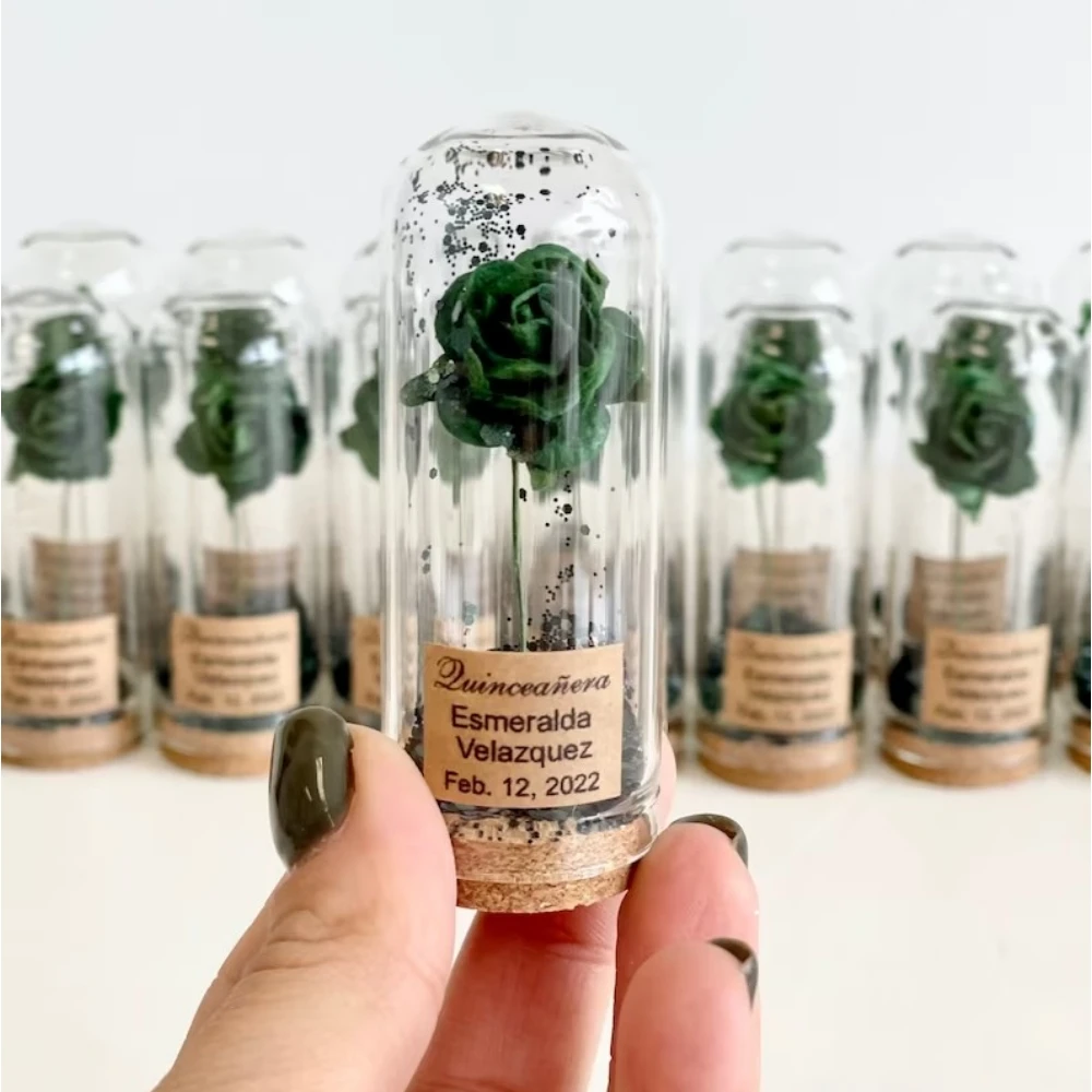 

Custom wedding favors for guests, wedding favors, wedding favors, Beauty and the Beast, custom favors, green, 10PCs