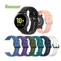 silicone band for galaxy watch 20mm 22mm watch strap for galaxy watch active2 sports strap for samsung watch 3 watchband 42mm 46