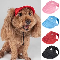 pet dog caps small puppy pets summer breathable mesh cap dog baseball visor hat outdoor accessories sun bonnet cap chihuahua