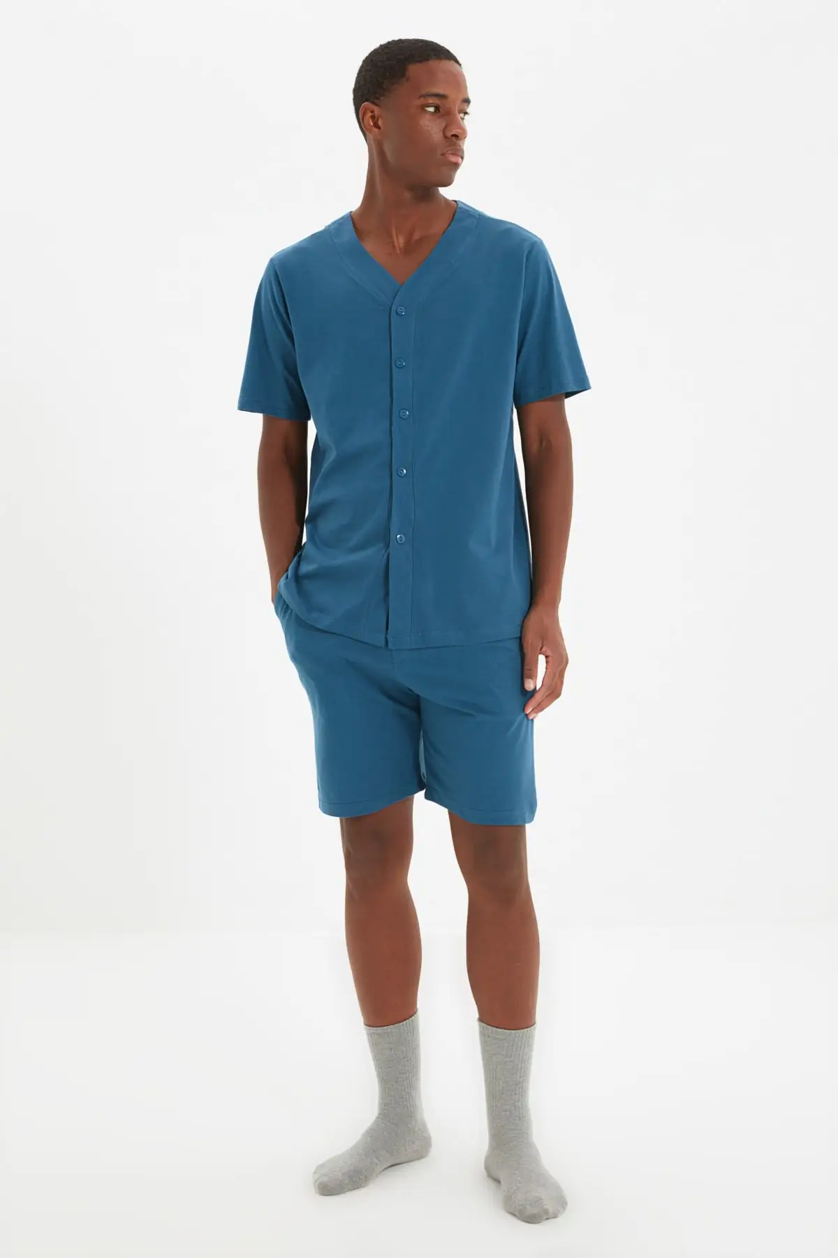 Trendyol Men 'S Regular Fit Sleepwear Takımı THMAW22PT0434