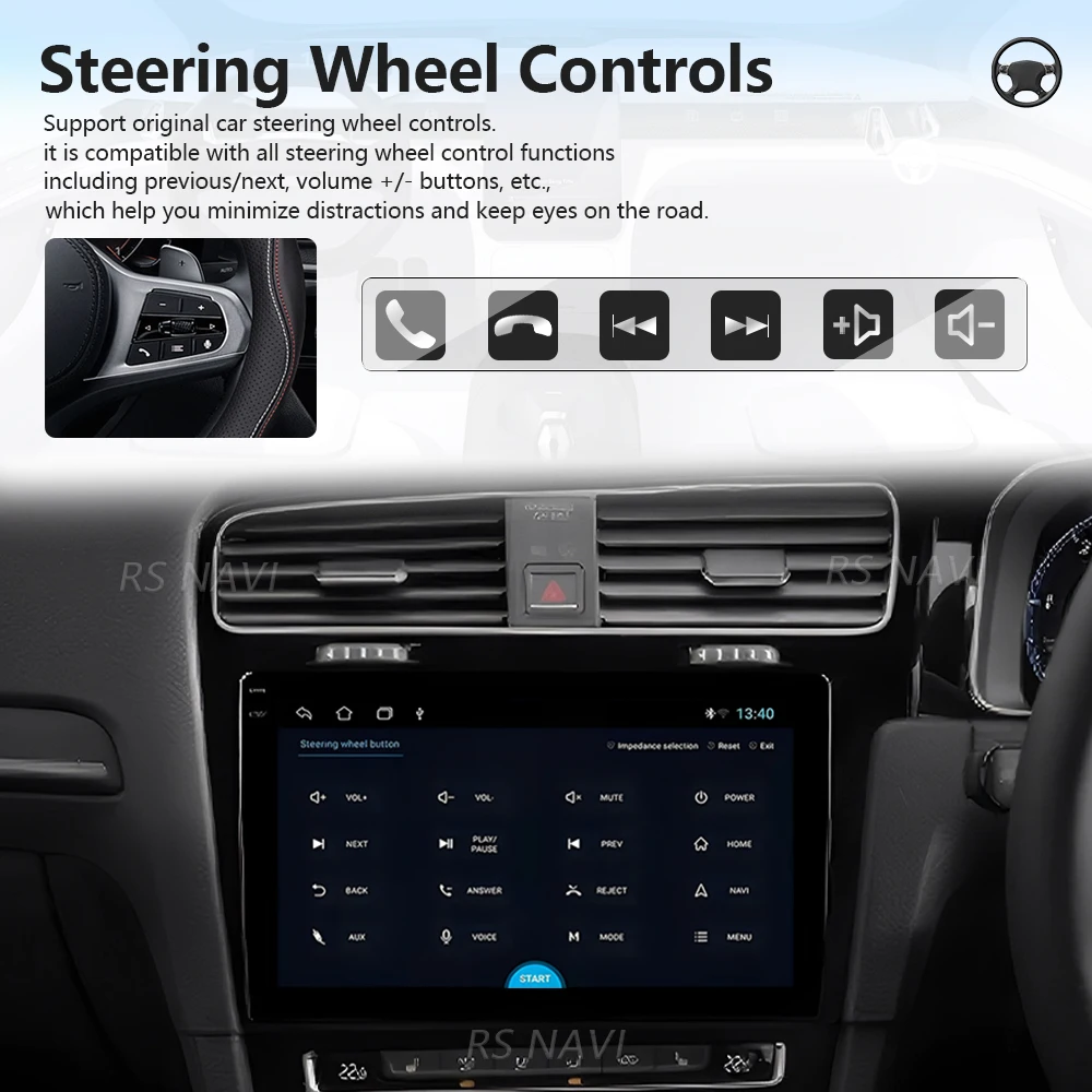 Фото Автомагнитола Android 16 с функцией Plug and Play для Volkswagen VW Golf 7 MK7 GTI 2012-2021 (праворульные модели) с поддержкой CarPlay и Android Auto №2