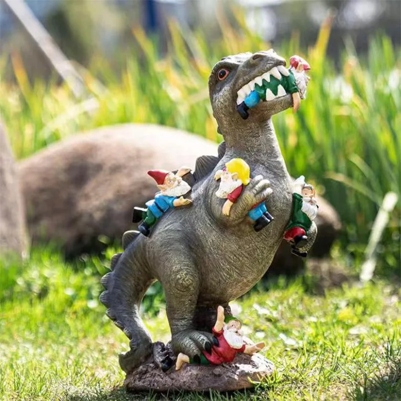 

ins new dinosaur dwarf resin ornaments dinosaur eat elf garden crafts decoration ornaments