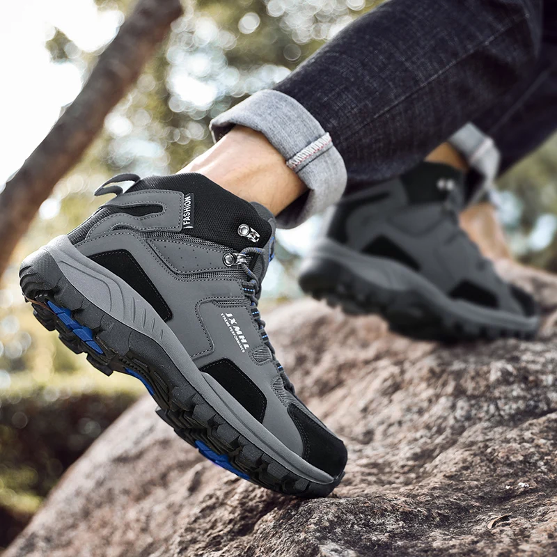 Hot Sale Couple Hiking Boots Men Hiking Shoes Outdoor Trail Camping Climbing Men Trekking Boots Non-slip Military Tactical Boots