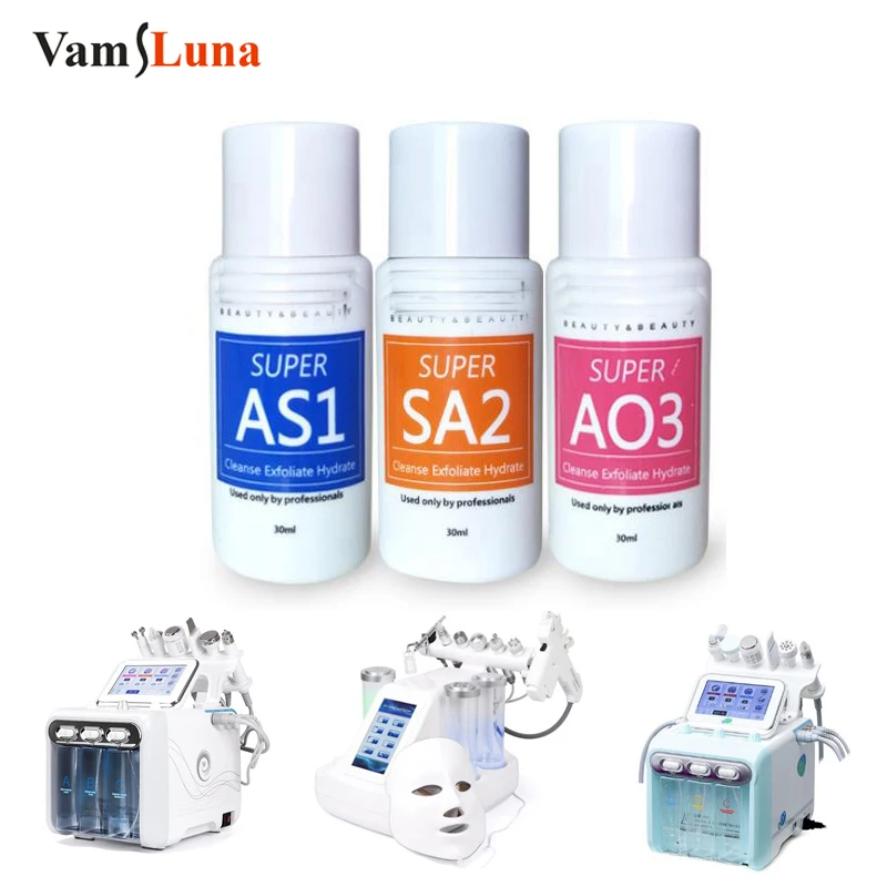 Serum Aqua Peeling Solution Skin Clear Essence Product Serum For Hydra Facial Machine Skin Deep Cleaning Skin Care 3Bottles 30ml