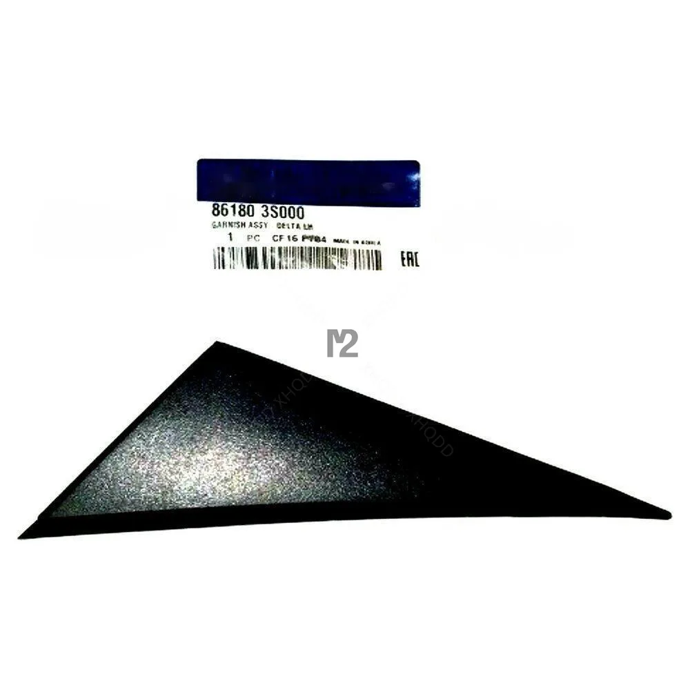 

For Hyundai SONATA 2011-14 LEFT DRIVER MIRROR CORNER GARNISH TRIM PILLAR DELTA BLACK MOLDING 861803S000 86180 3S000 86180-3S000