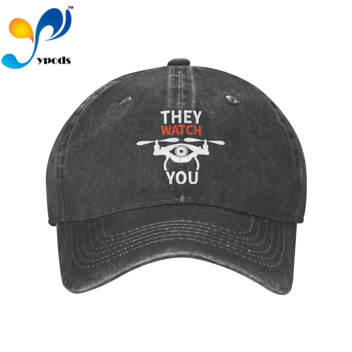 

New Brand Anime Drone They Watch You Snapback Cap Cotton Baseball Cap Men Women Hip Hop Dad Hat Trucker