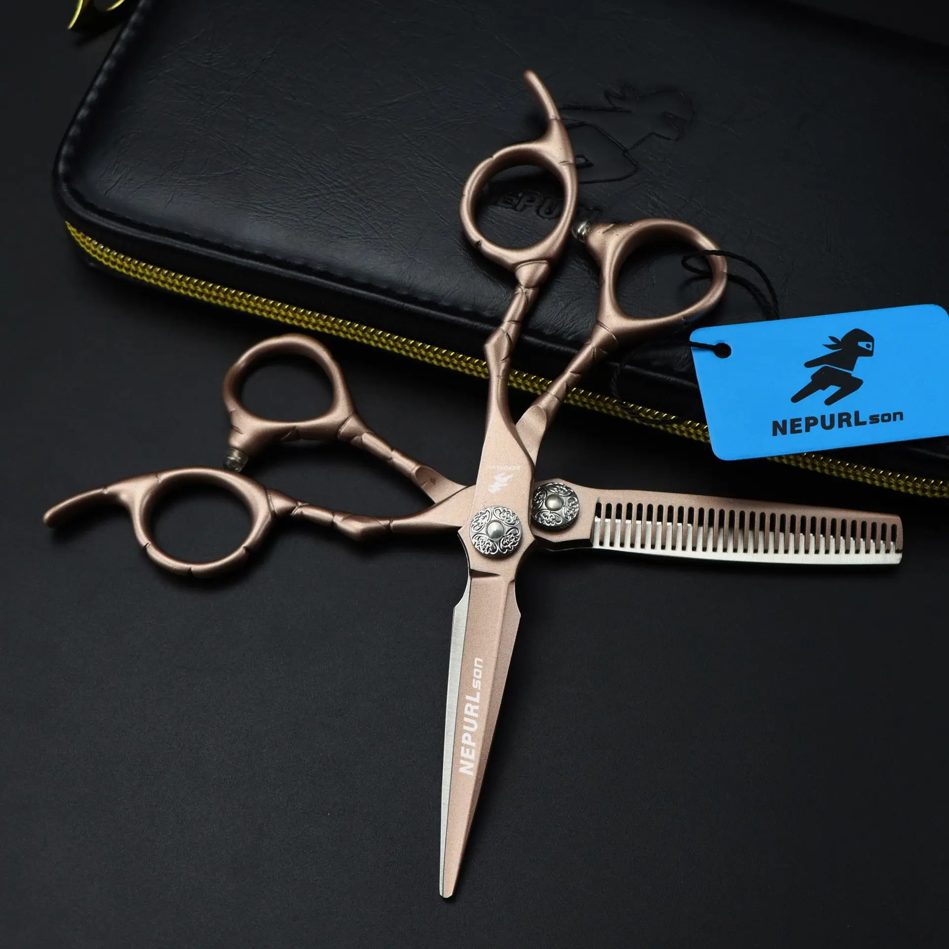 

6 inch Professional Hairdressing scissors Crocodile handle 6" Cutting scissors styling scissors shears haircut barbershop