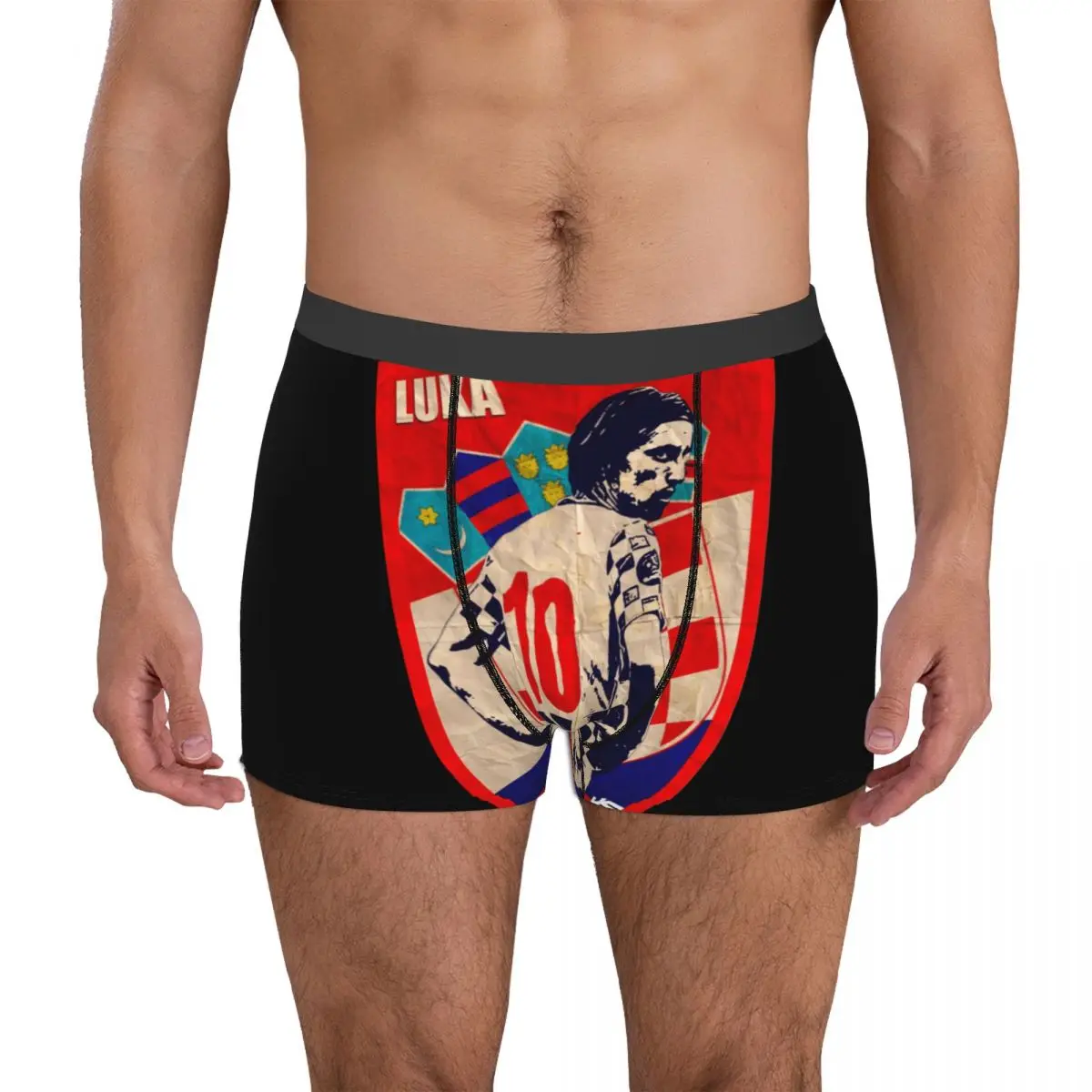 

Exotic Underclothing Croatia Lukass And Modricss 9 Spring Wearable Men's Boxer Briefs premium Humor Graphic Football Team