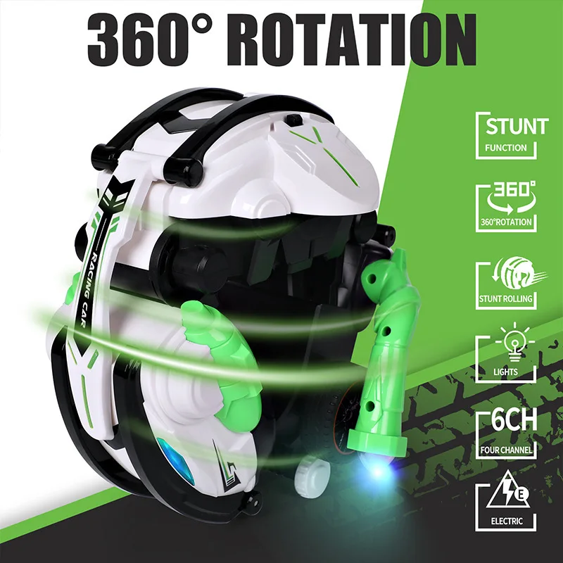 

RC Cars Extra Large 2.4G 360 Degree Rotation Rolling Deformation Remote Control High-speed Drift Stunt Car Electric Toy for Kids