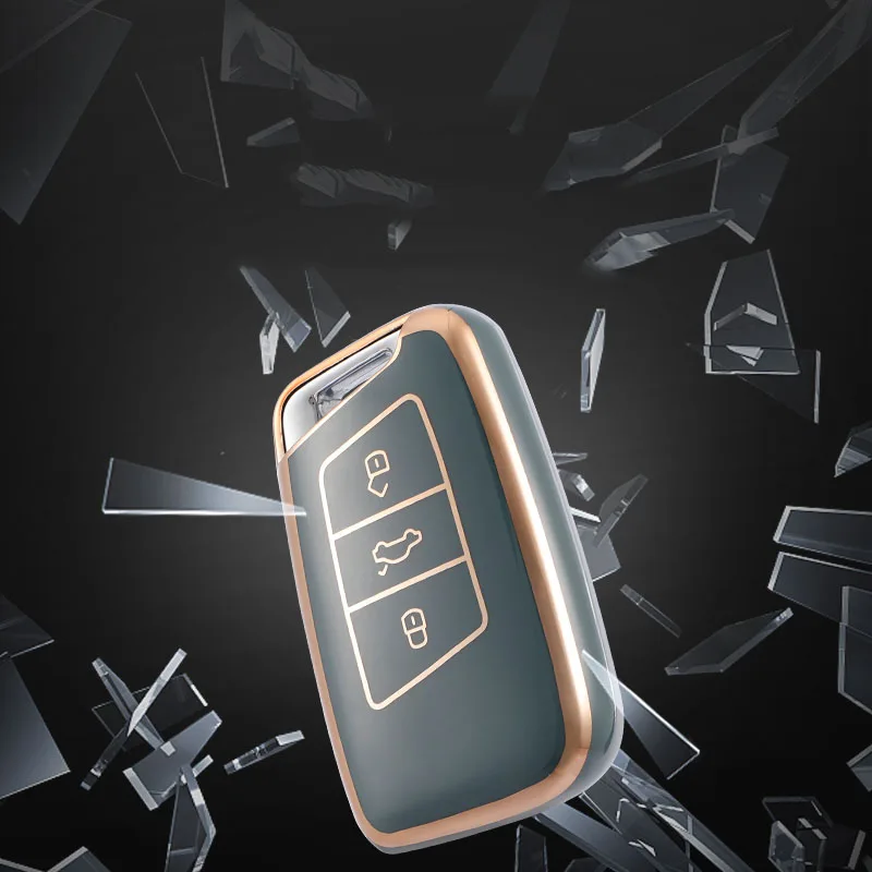 

TPU Car Remote Key Case Cover For VW Volkswagen Passat B8 Tiguan Magotan Golf For Skoda Kodiaq Superb A7 Accessories Shell