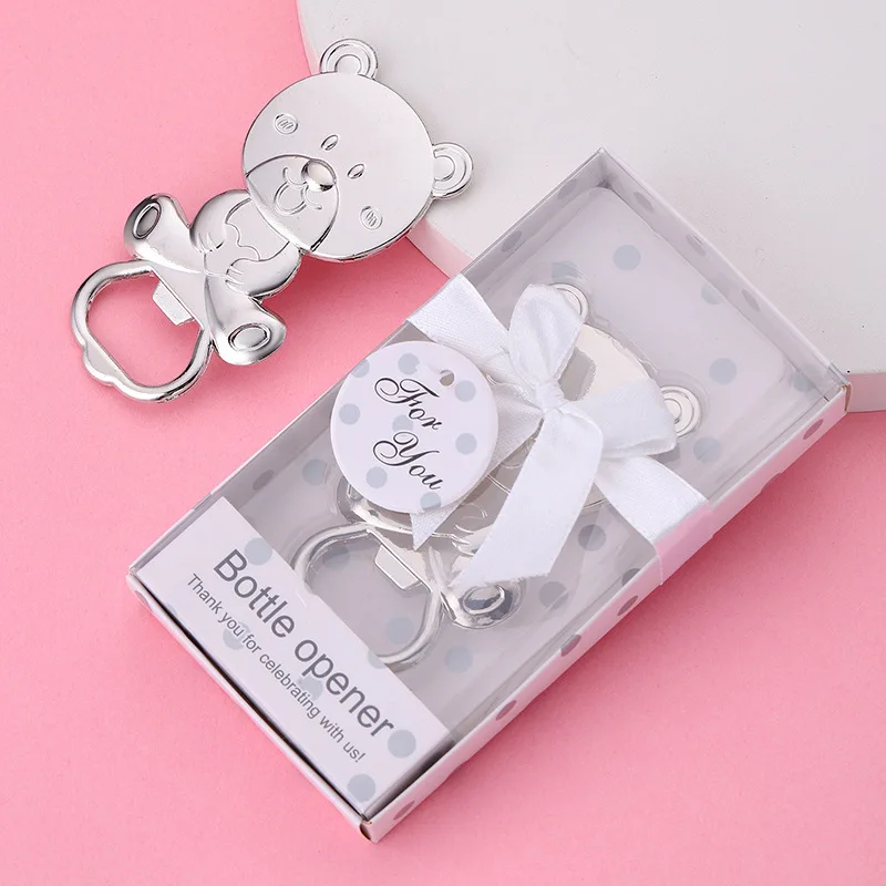 

European and American Personalized Party Supplies Wedding Wedding Favors Small Gift Gift for One Month Old Baby Zinc Alloy Bear