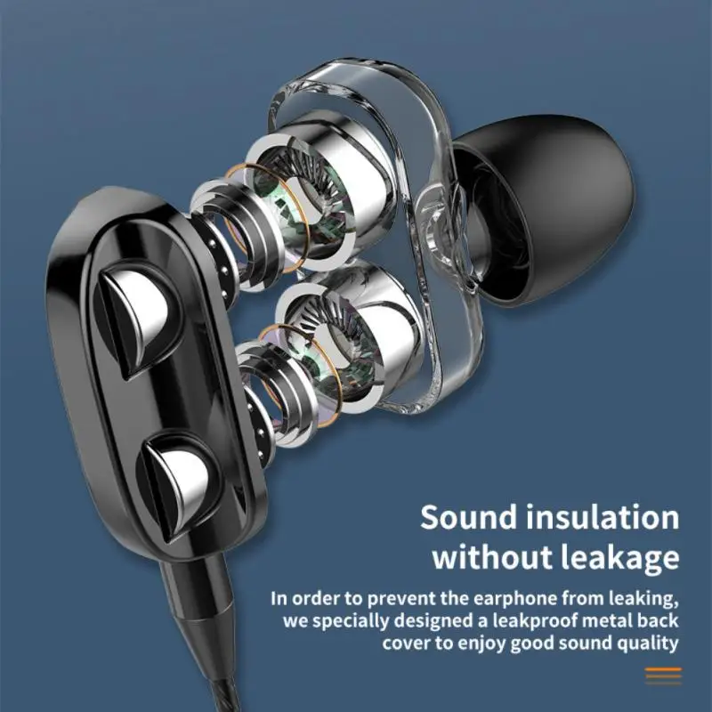 

Noise Reduction Wired Headset With Microphone 3.5mm Ports Earbuds Hifi Stereo Tws Wireless Headphones Wired Earbuds