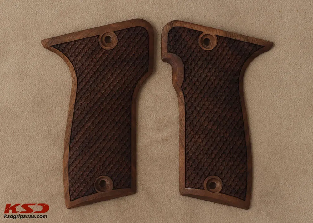 

Ksd MAB D Model Compatible Walnut Grip for Replacement, with Python Pattern
