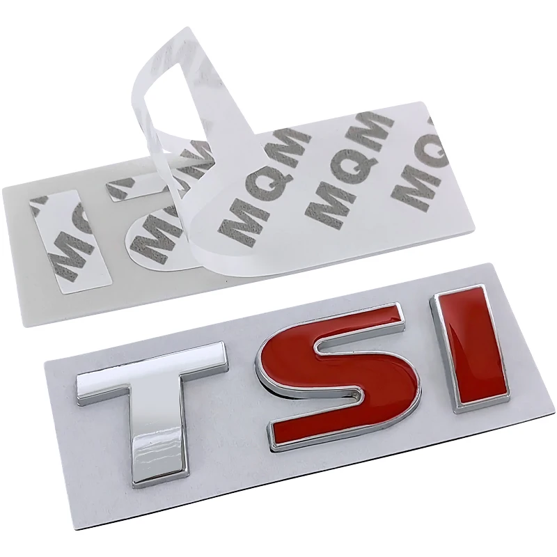 

3D Metal Car Letters TSI Logo For VW TSI Badges Polo Golf 4 5 6 7 MK5 MK6 MK7 Jetta Touran Passat Emblem Stickers Accessories
