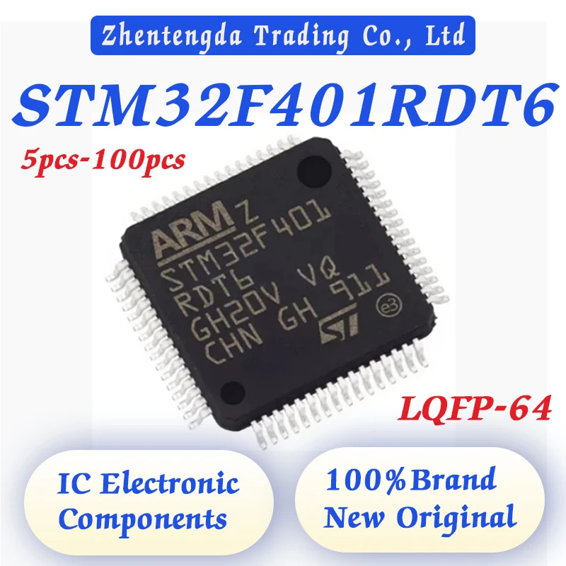 

5-100PCS New STM32F401RDT6 STM32F401RD STM32F401 STM32F STM32 STM IC MCU LQFP-64