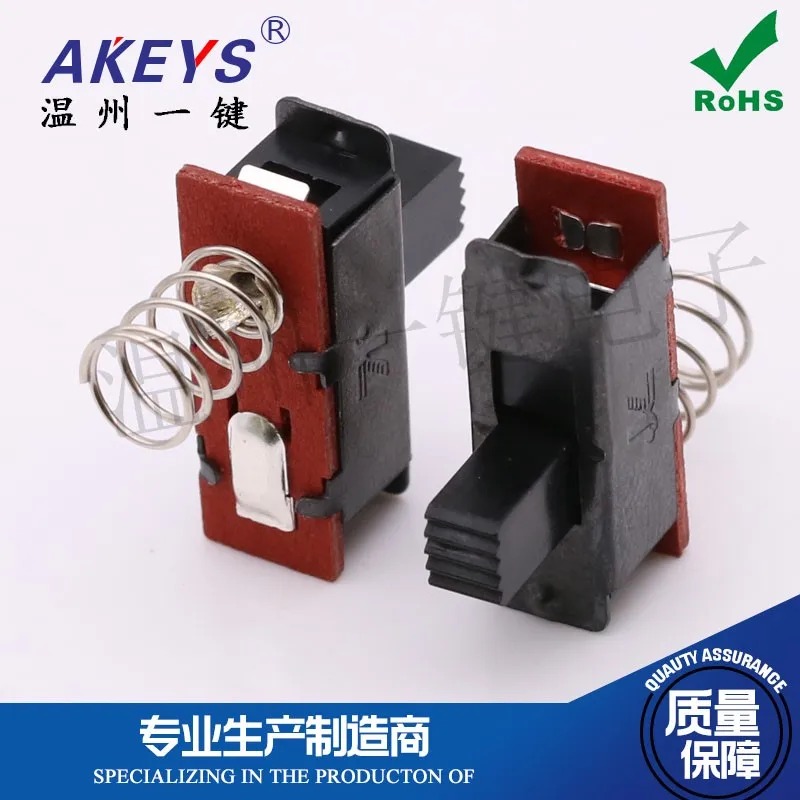 10 шт. SS-11H01 однорядный 0 1 кг с пружиной монтажным отверстием вертикальный тумблер