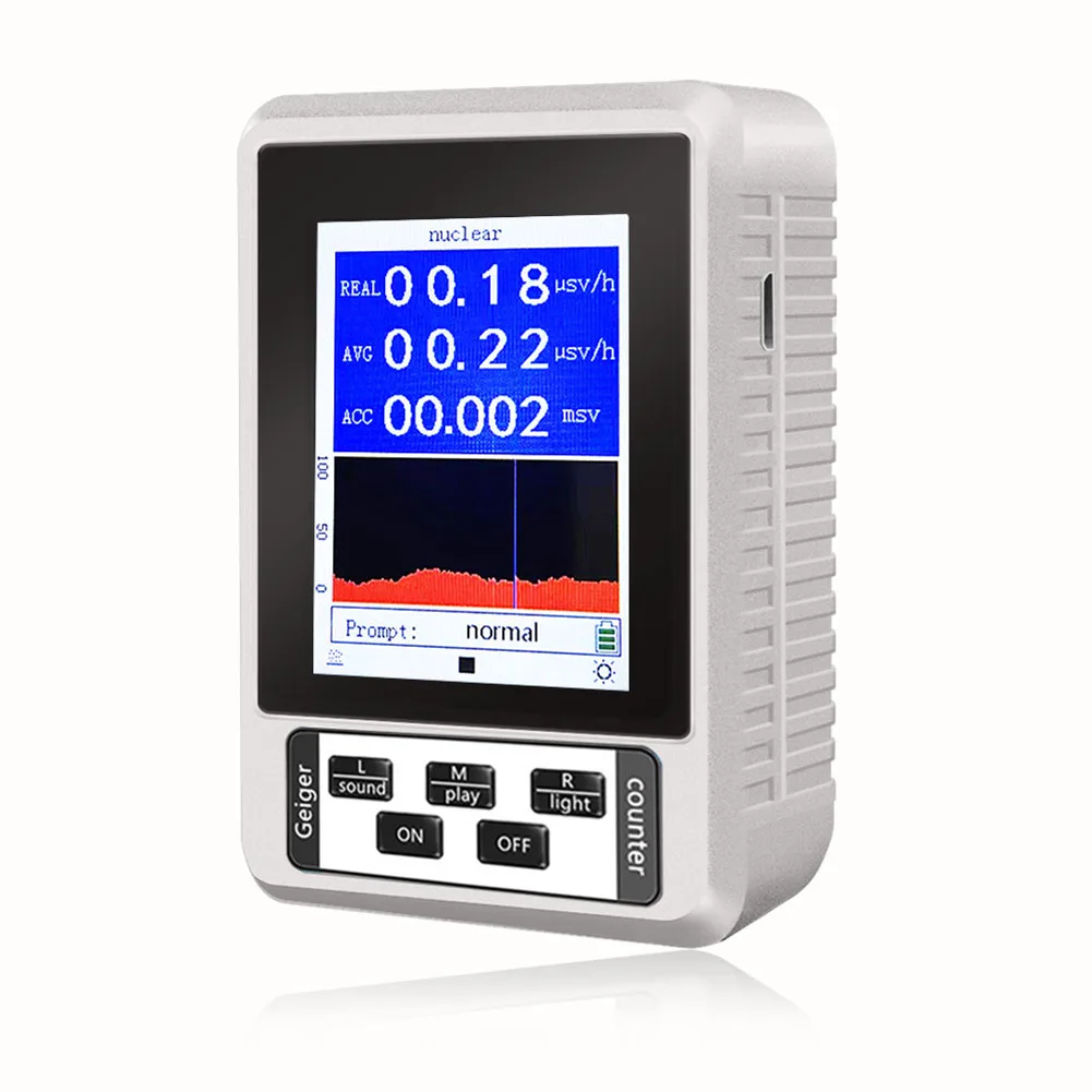 

Nuclear Radiation Detector Counter Ionizing Radiation Tester XR1 BR-9B 57*43 Mm Geiger Counter Beta Gamma X-Ray Detector Tester