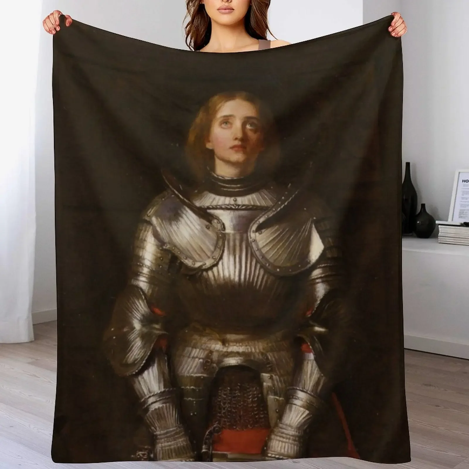 John Everett Millais - Жанна Д?Арк (1865) Плед на заказ для дивана Тонкие гигантские одеяла