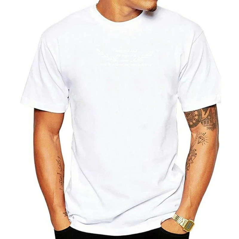 

Women's T-shirt Never Be So Clever You Forget To Be Kind Marjorie Lyrics T Shirt Women Cotton Short Sleeve T-shirts Streetwear