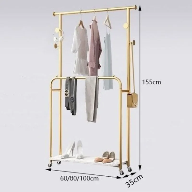 Минималистичная металлическая вешалка для одежды экономия места регулируемая в