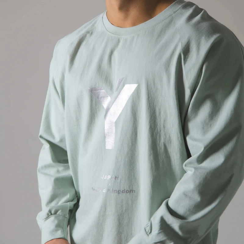 

2022 JapanampUK T-Shirt Cotton Gym Fitness Men T-shirts Running Brand Sports T shirt Male Print Long sleeve Running T shirt Tops