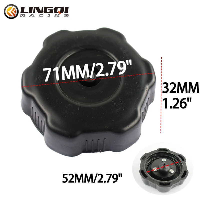 

LINGQI RACING мотоциклетная крышка топливного бака, пластиковая крышка бензобака 39 мм, 52 мм, 70 мм для грязи, питбайка, мотокросса, бездорожья