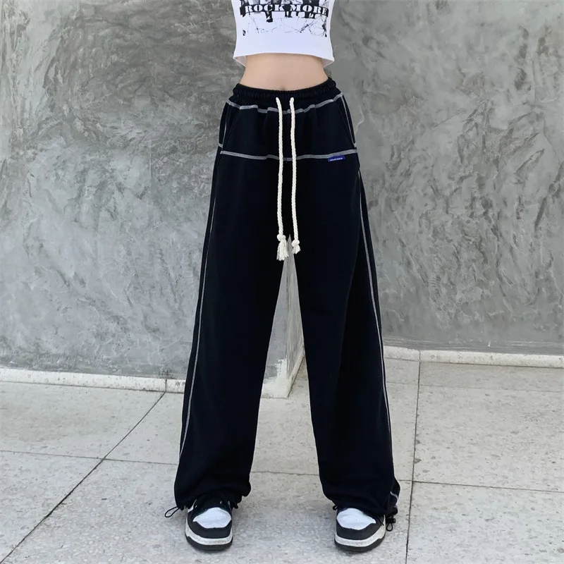 

CGC Y2K Streetwear Jogging Sweatpants Women Wide Leg Baggy Pants Korean Fashion Female Oversize Trousers Harajuku Sports Pants