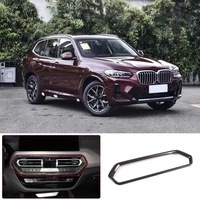 for 20022 bmw x3 x4 g01 g02 abs carbon fiber car central control air outlet frame decorative cover sticker interior accessories