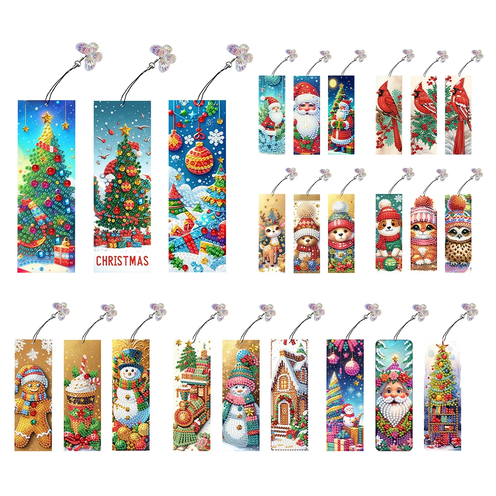 3 шт. специальная форма рождественские животные алмазная живопись закладка