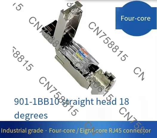 Фото 5 шт., 4/8-контактный разъем 180 градусов, 6gk1901-1bb10-2aa0, промышленный Ethernet-разъем без давления, для промышленного применения. №3
