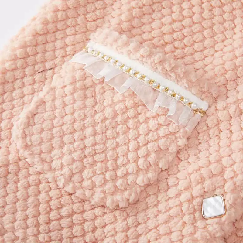 Autumn Winter Warm Flannel Women's Pajama Set Long-sleeved Trousers Two-piece Sweet Princess Style Home Wear Clothes for Women