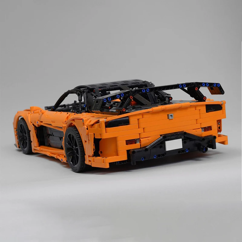 Moc 3069 шт. технические Mazdas RX-7 1:8 гоночные строительные блоки Форсаж модель