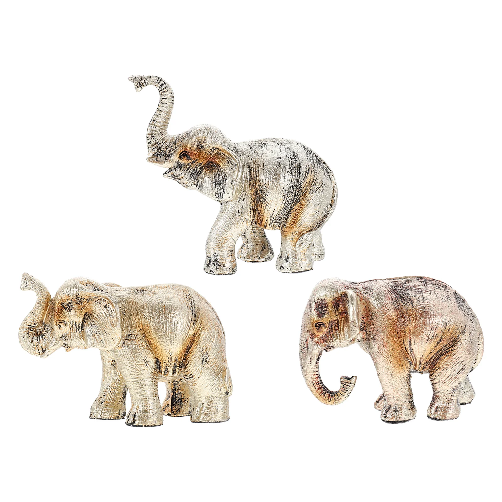 

Elephant Statue Figurines Animal Resin Figurine Sculpturedecor Model Luck Good Statues Desktop Ornament Figure Garden Decoration