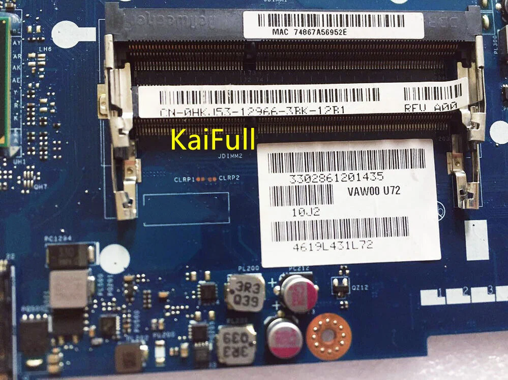 Детская материнская плата для ноутбука DELL Inspiron 15R 3521 5521 V2521 SR0N9 |