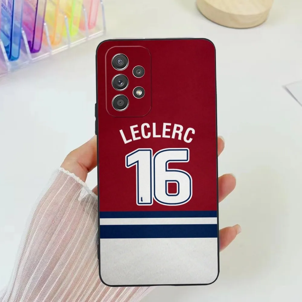 Чехол для мобильного телефона F1 Charles Leclerc Samsung Galaxy A91 70 54 53 52 34 24 21 Note 20 10 M54 Plus Ultra 5G Black